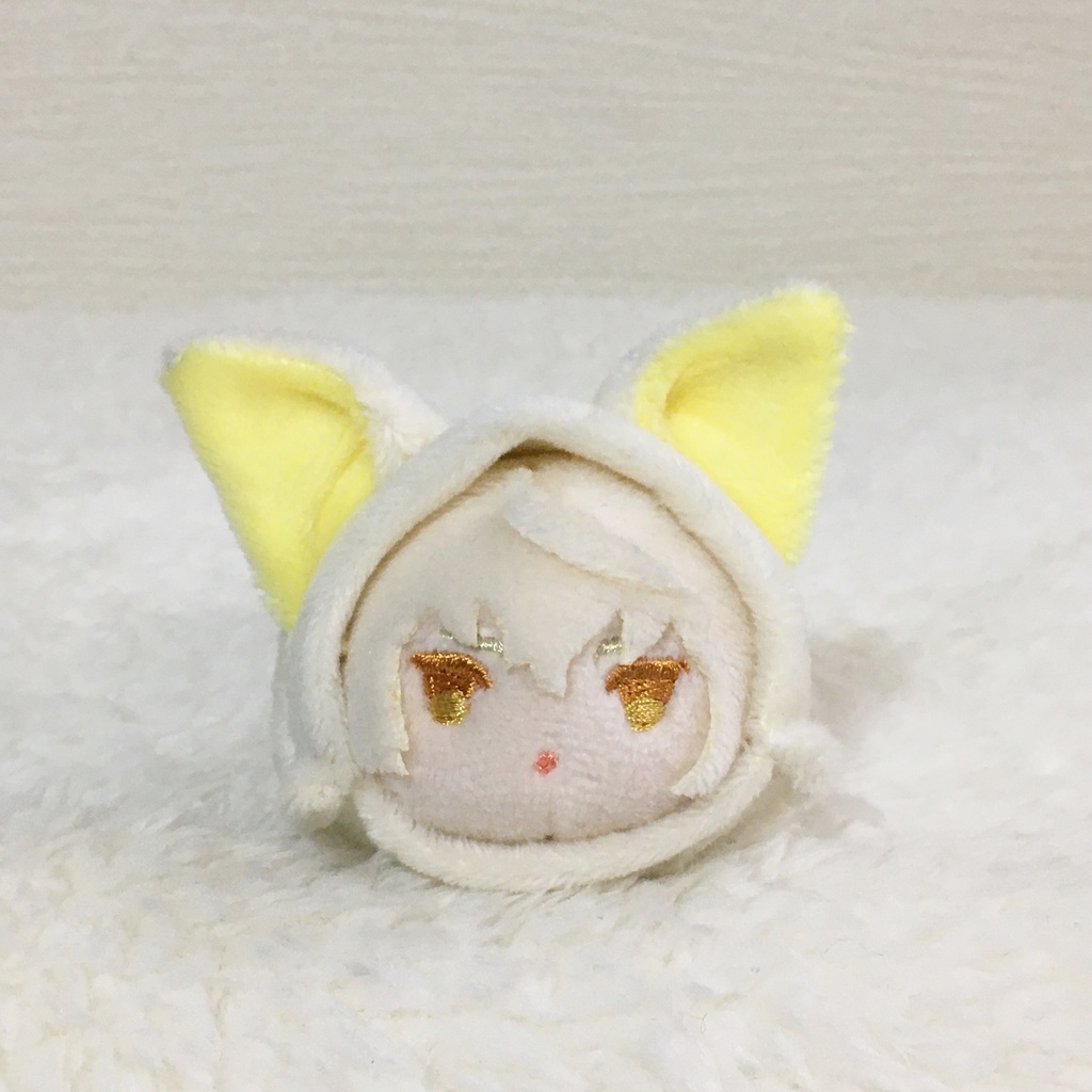 もちマスミニ着ぐるみ きつね ミルク&レモンイエロー