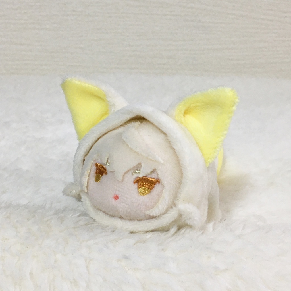 もちマスミニ着ぐるみ きつね ミルク&レモンイエロー