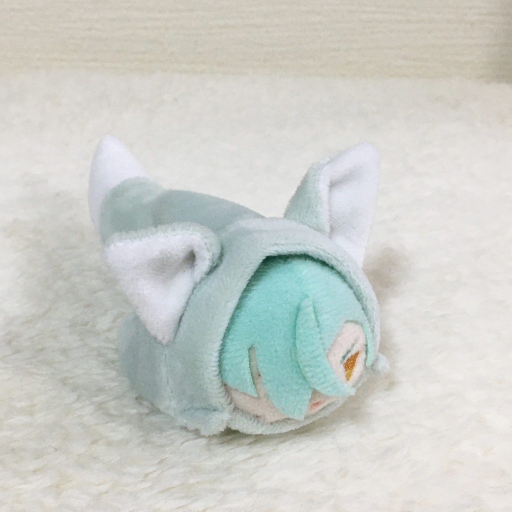 もちマスミニ着ぐるみ きつね アイスグリーン