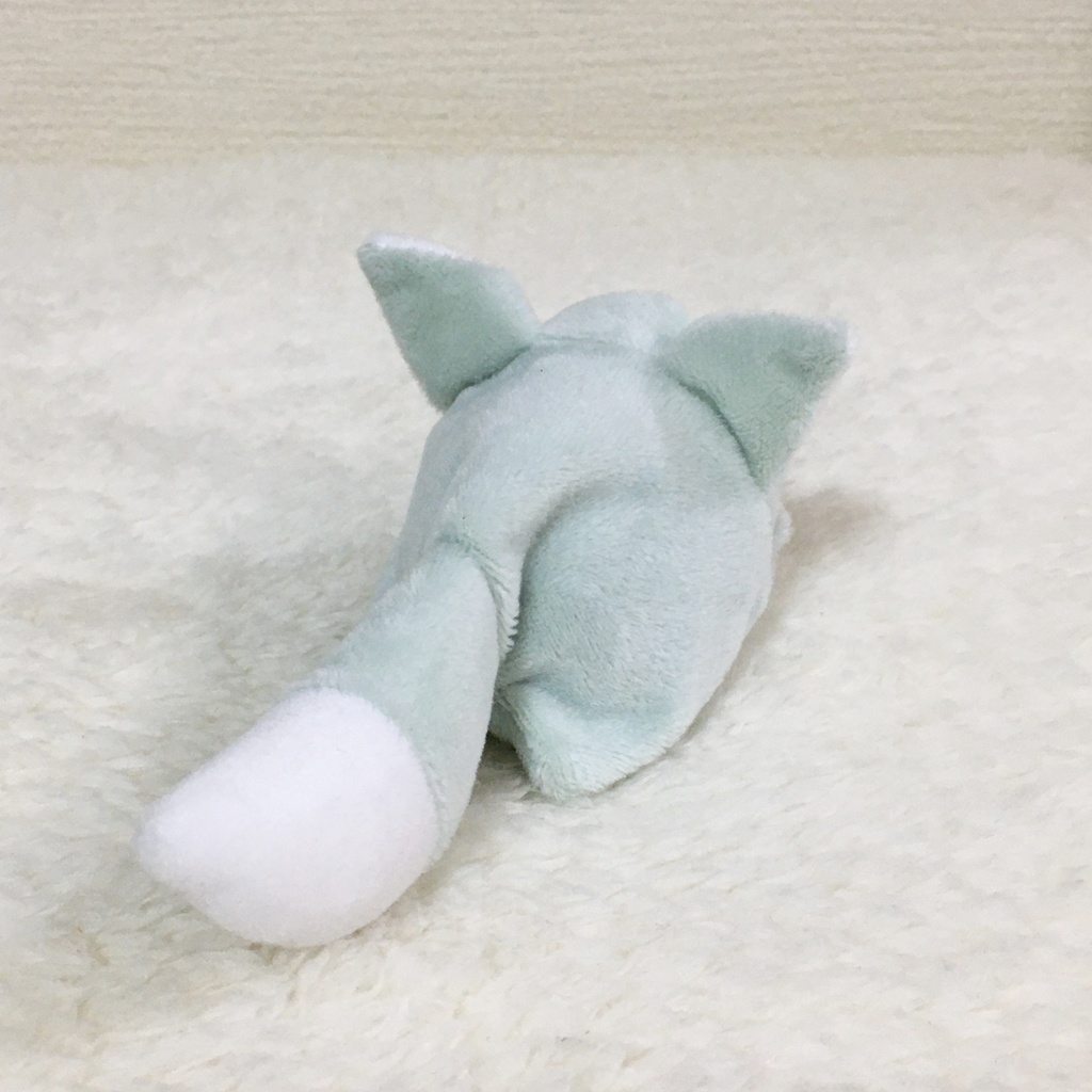 もちマスミニ着ぐるみ きつね アイスグリーン