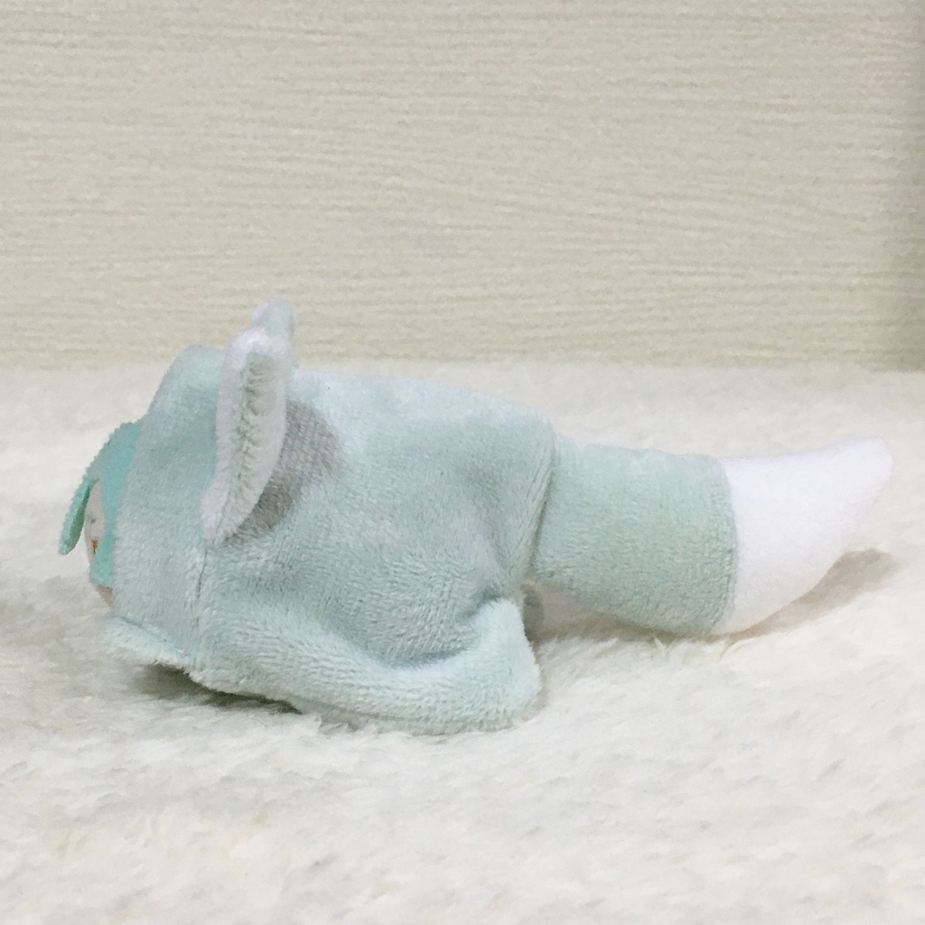 もちマスミニ着ぐるみ きつね アイスグリーン