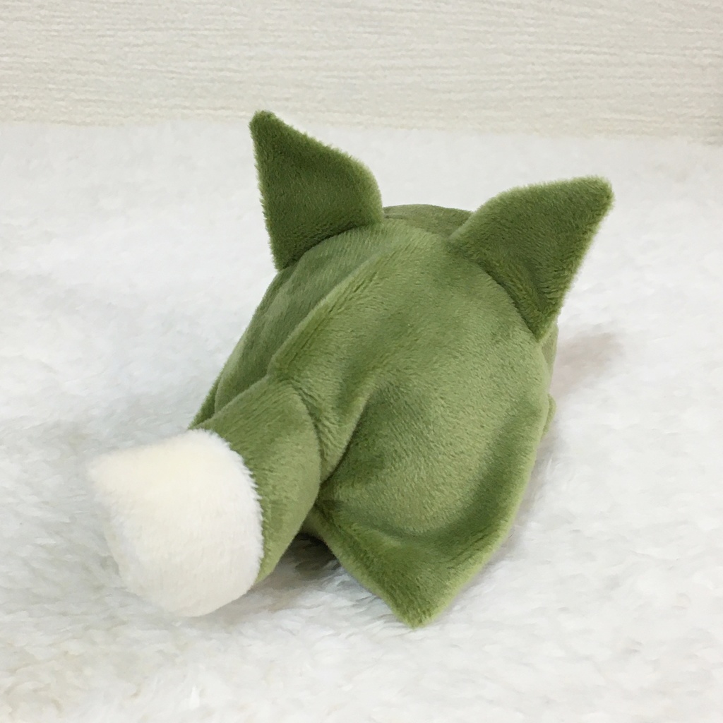 もちマス/もちころりん着ぐるみ きつね カーキ&ミルク