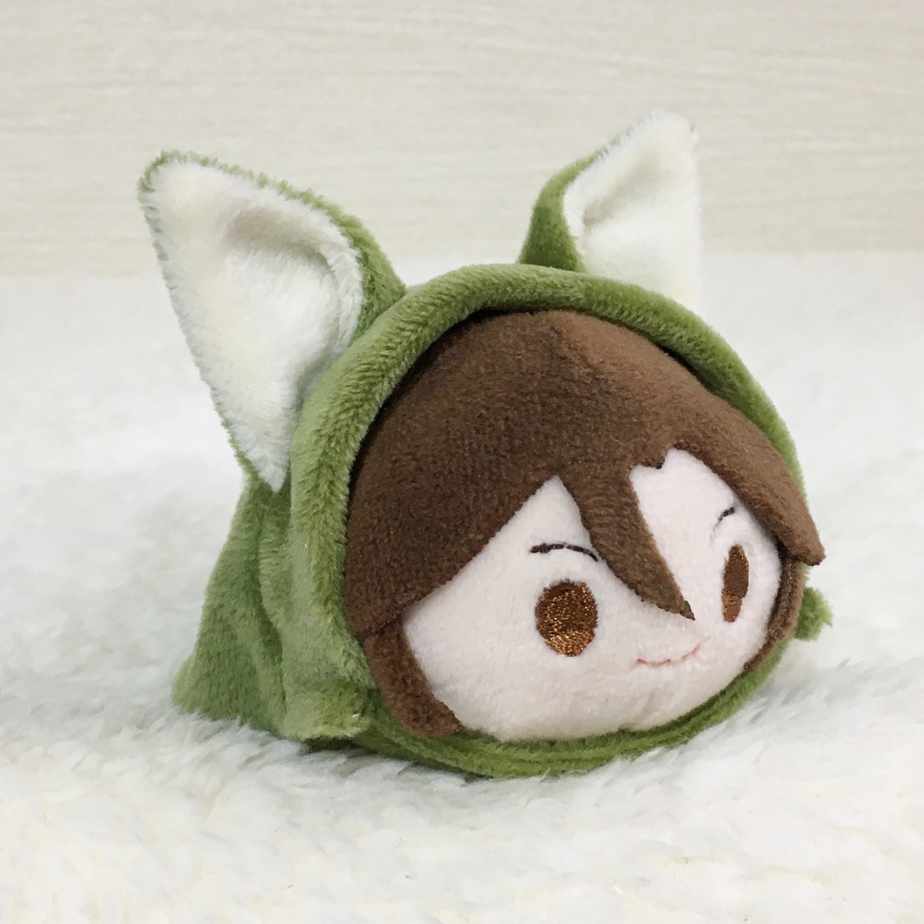 もちマス/もちころりん着ぐるみ きつね カーキ&ミルク