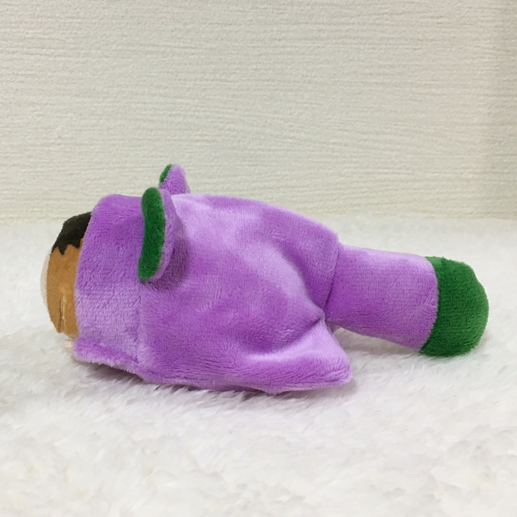 のるキャラ着ぐるみ たぬき パープル&グリーン