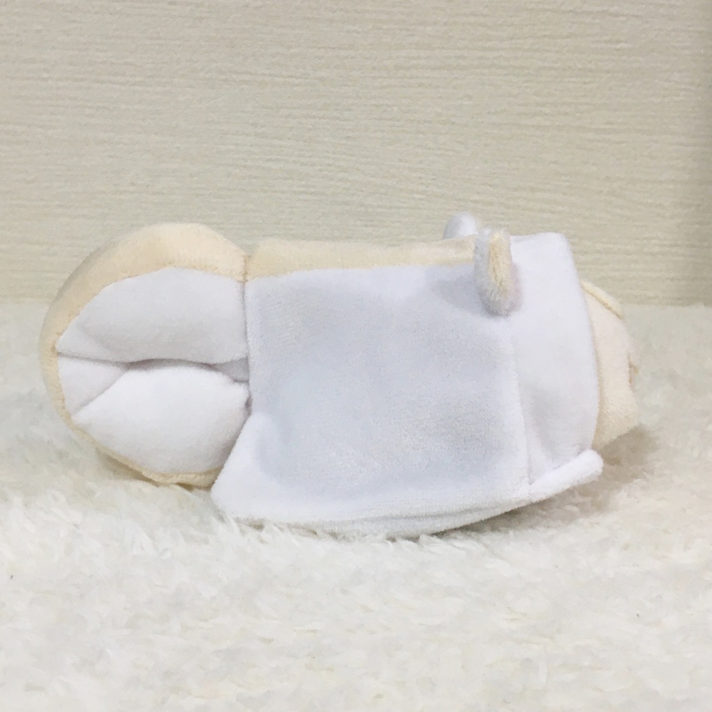 もちマス/もちころりん着ぐるみ シマリス ホワイト&アイボリー