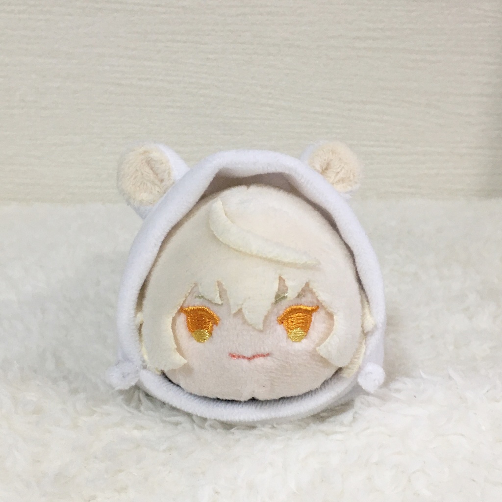 もちマス/もちころりん着ぐるみ シマリス ホワイト&アイボリー