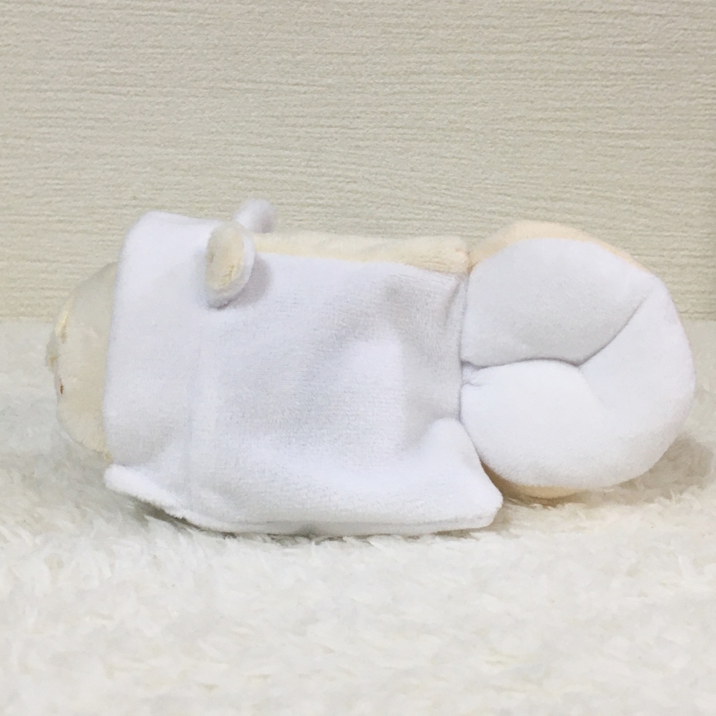 もちマス/もちころりん着ぐるみ シマリス ホワイト&アイボリー