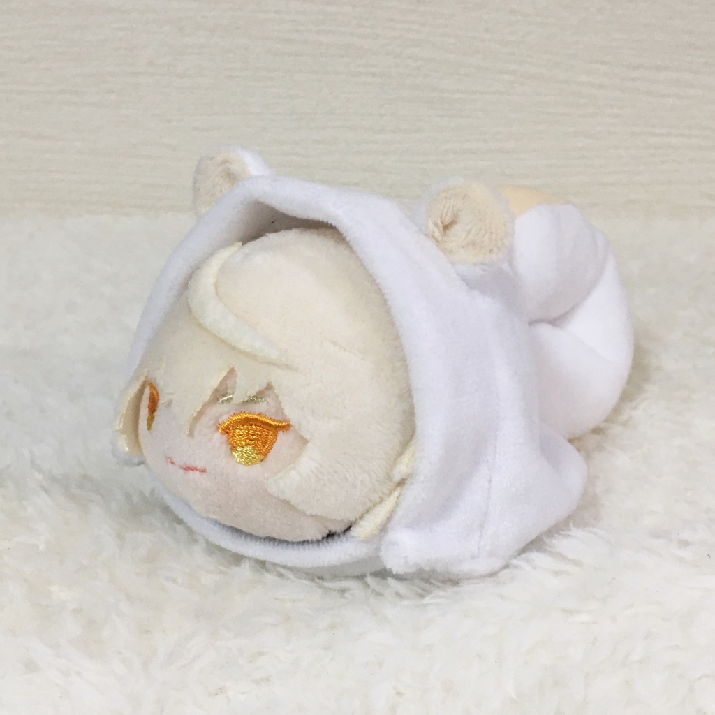 もちマス/もちころりん着ぐるみ シマリス ホワイト&アイボリー