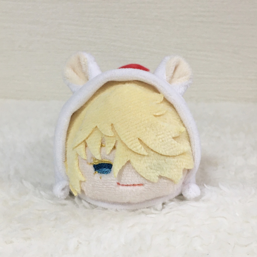 もちマス/もちころりん着ぐるみ シマリスホワイト&レッド