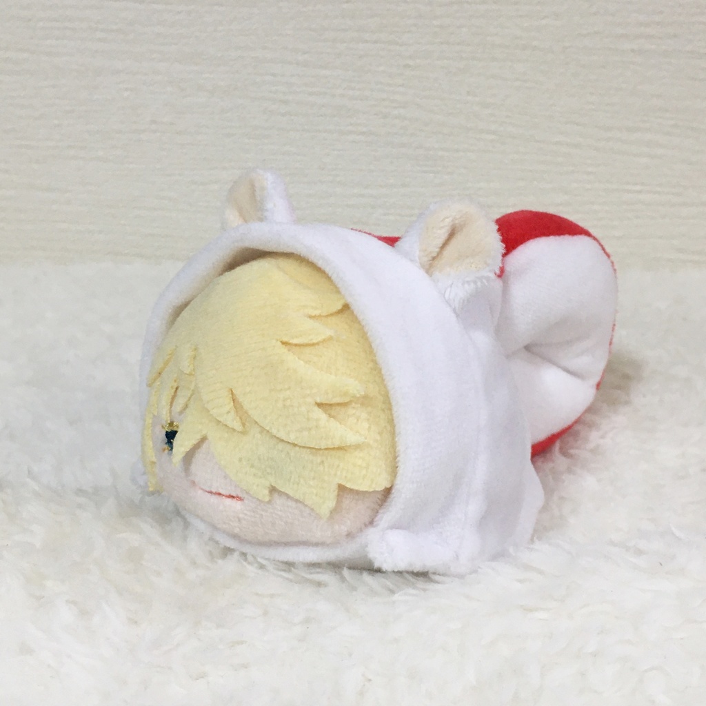 もちマス/もちころりん着ぐるみ シマリスホワイト&レッド