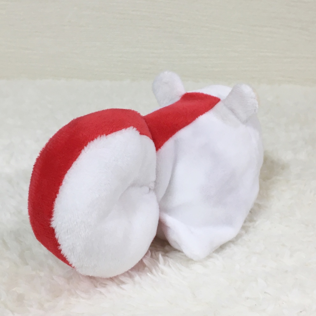 もちマス/もちころりん着ぐるみ シマリスホワイト&レッド