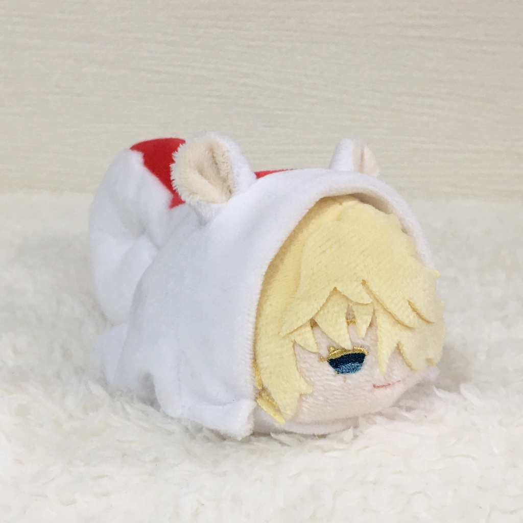 もちマス/もちころりん着ぐるみ シマリスホワイト&レッド