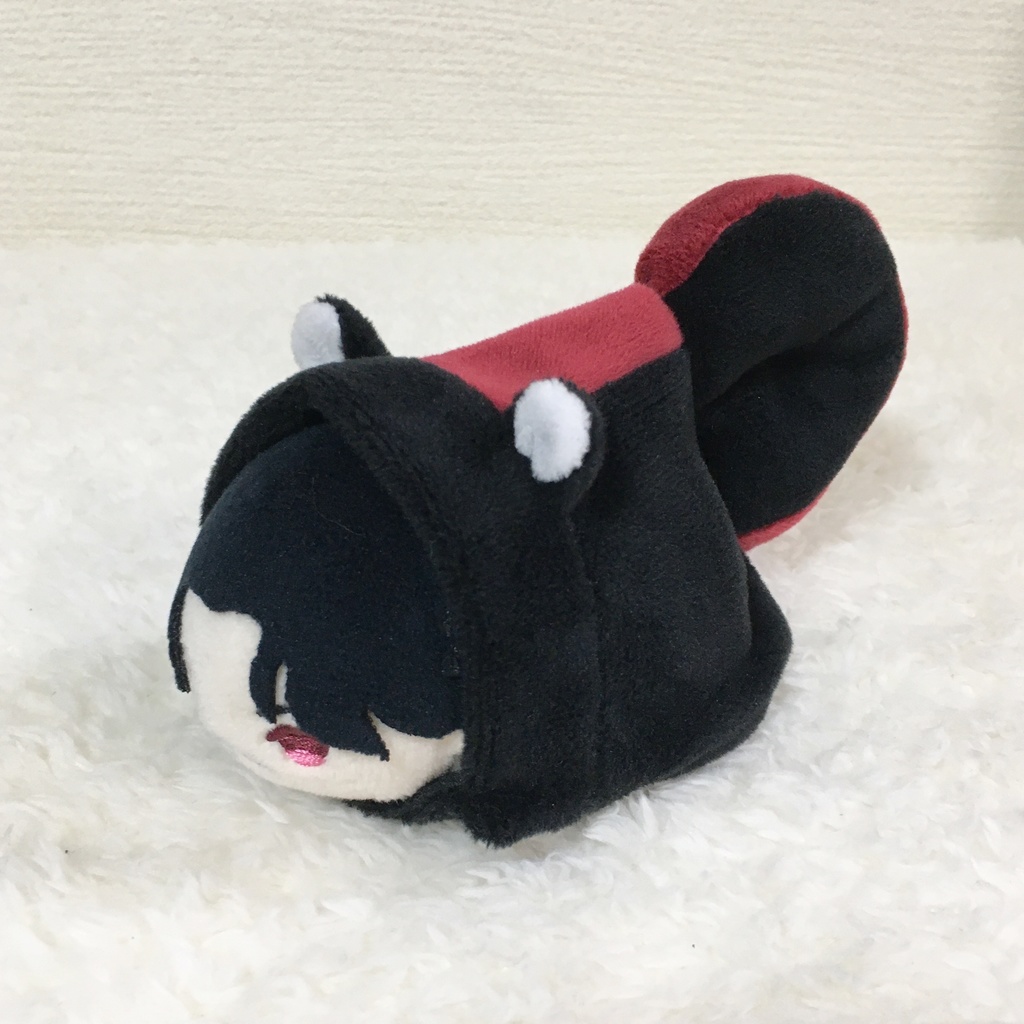 もちマス/もちころりん着ぐるみシマリス ブラック&ワインレッド