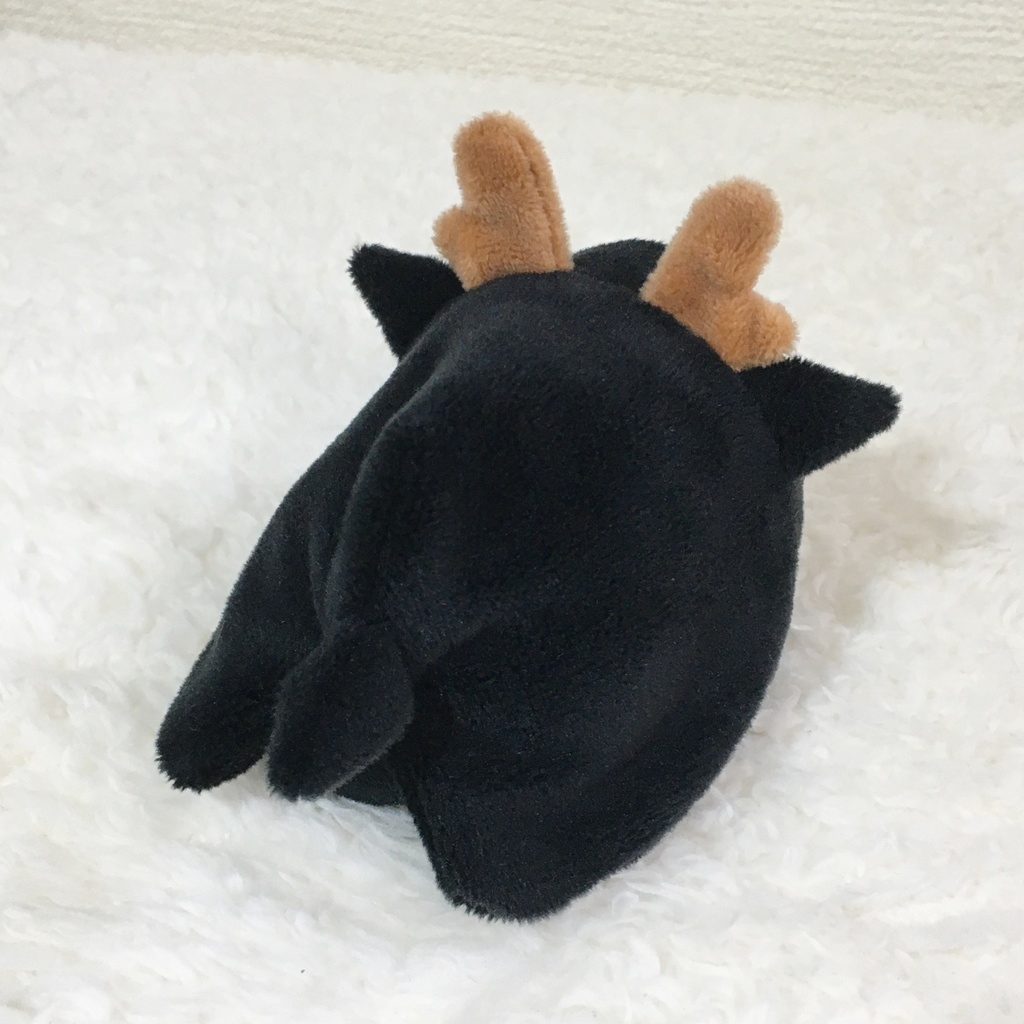 もちマス/もちころりん着ぐるみ しか ブラック&ライトブラウン