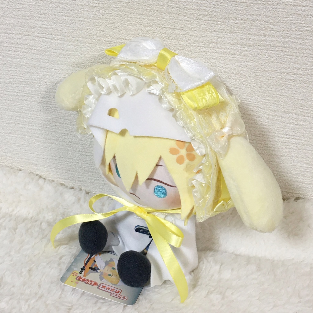 わんぱくサイズ　ヘッドドレス　うさ耳　クリームイエロー