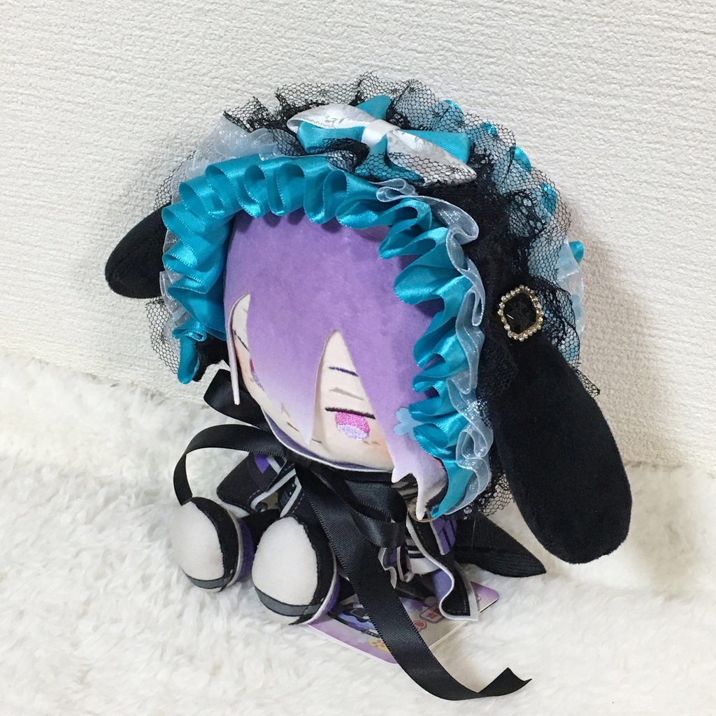わんぱくサイズ　ヘッドドレス　うさ耳　ブラック＆ターコイズ