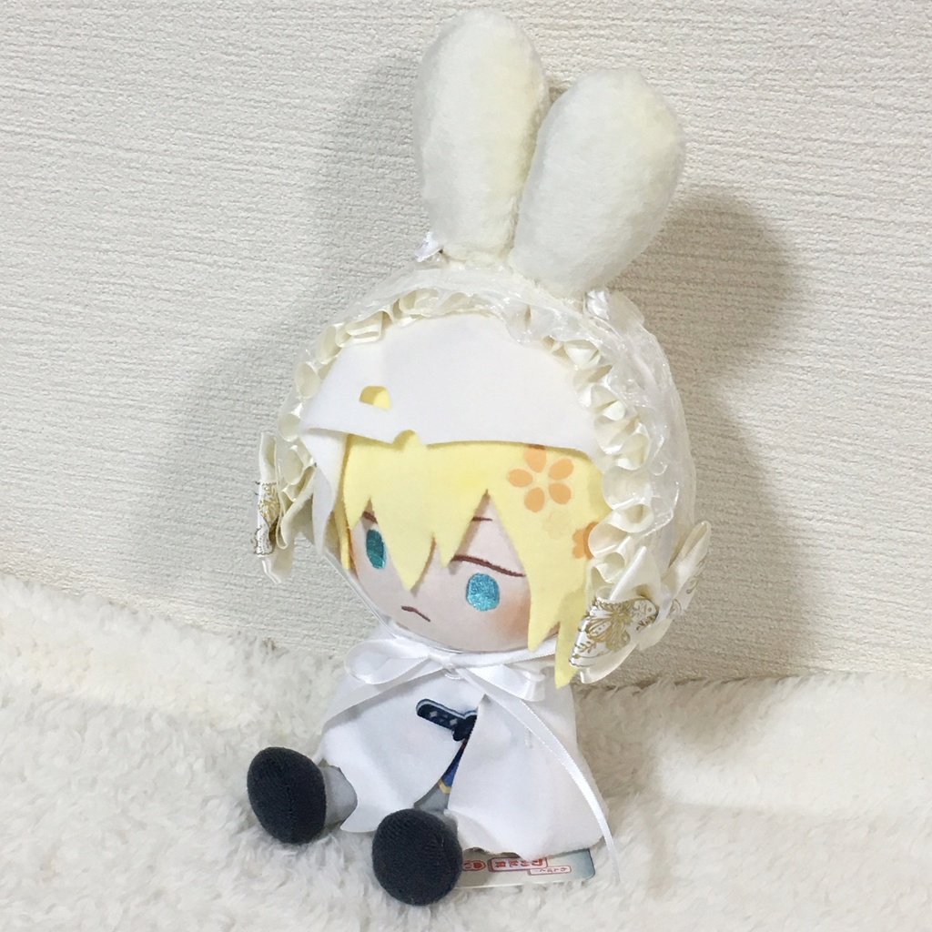 わんぱくサイズ　ヘッドドレス　うさ耳(たち耳)  ミルク