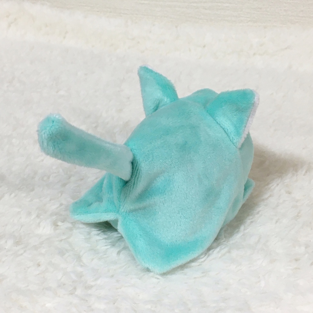 もちマス/もちころりん着ぐるみ ねこ(折れ耳) ミントグリーン