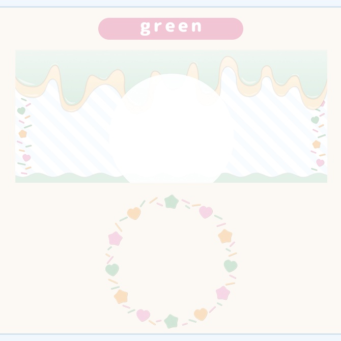 【アイスクリーム】IRIAMヘッダー/アイコンリング