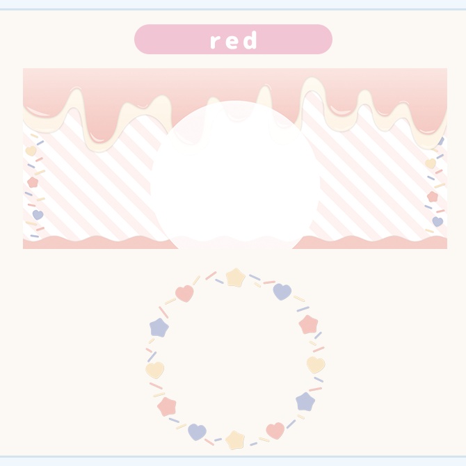 【アイスクリーム】IRIAMヘッダー/アイコンリング