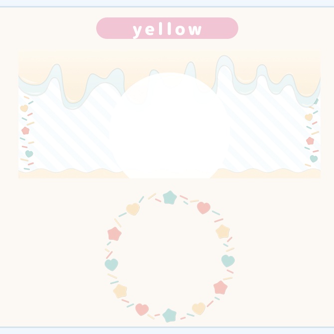 【アイスクリーム】IRIAMヘッダー/アイコンリング