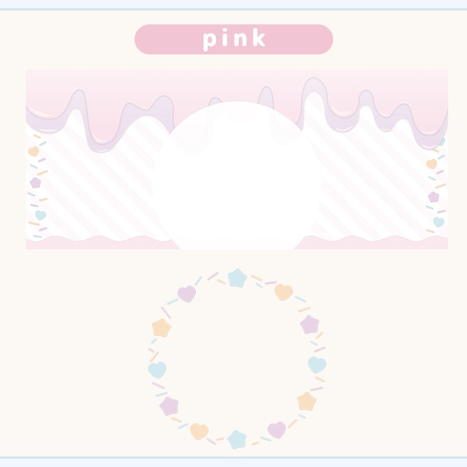 【アイスクリーム】IRIAMヘッダー/アイコンリング