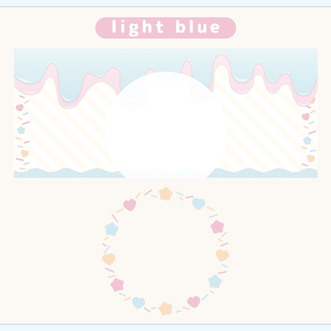 【アイスクリーム】IRIAMヘッダー/アイコンリング