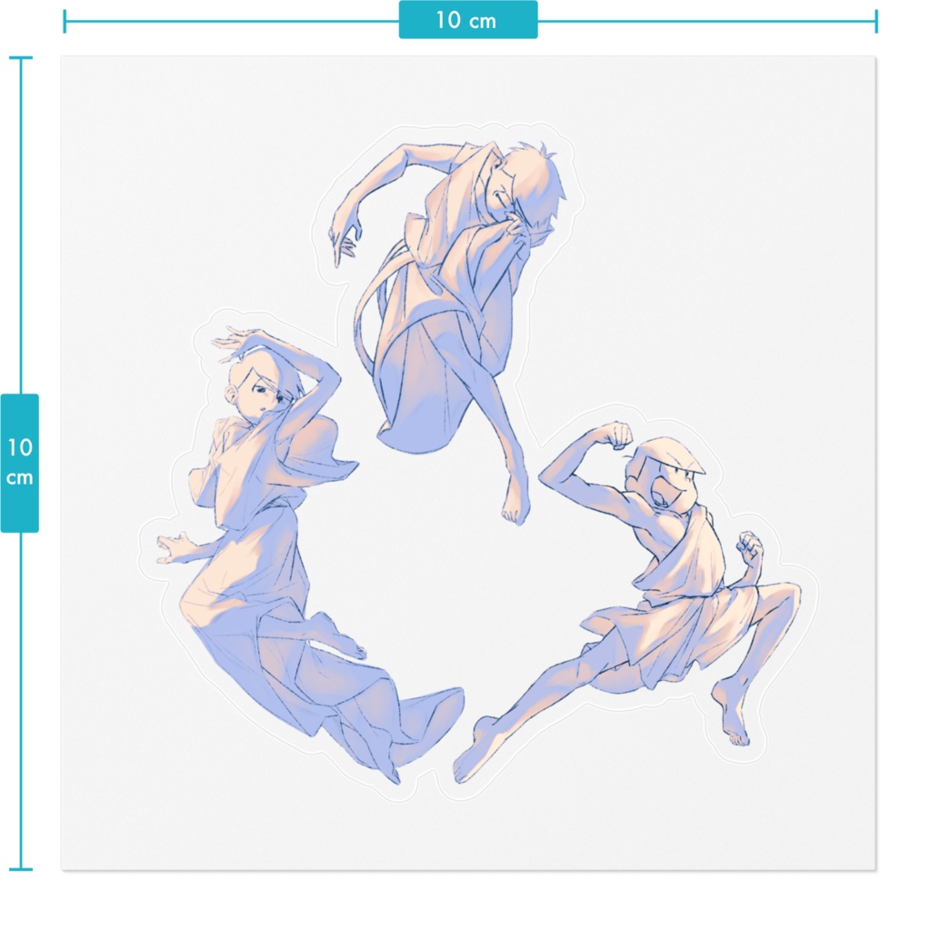 古代ギリシャっぽい 弟松 ステッカー