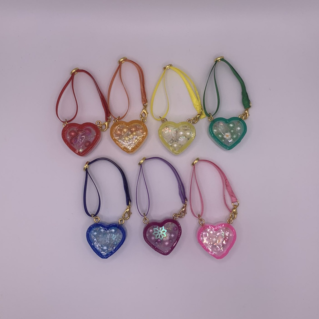 【10cmぬい用】シャカシャカハートのバッグ