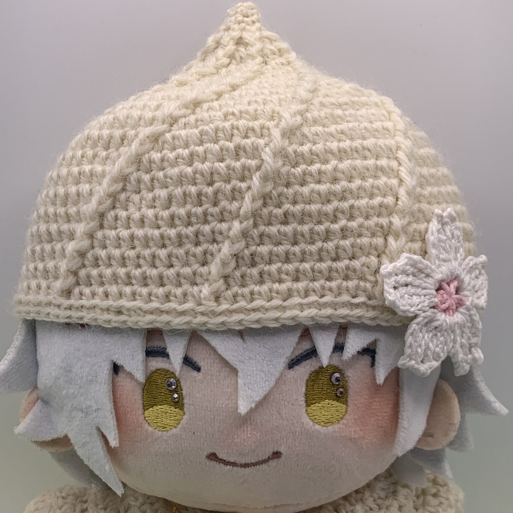 【わんぱくぬい用】ホイップ帽子~誉桜添え~