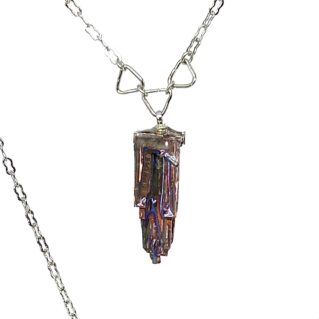 ビスマス結晶ダガーネックレス(ドール対応可)