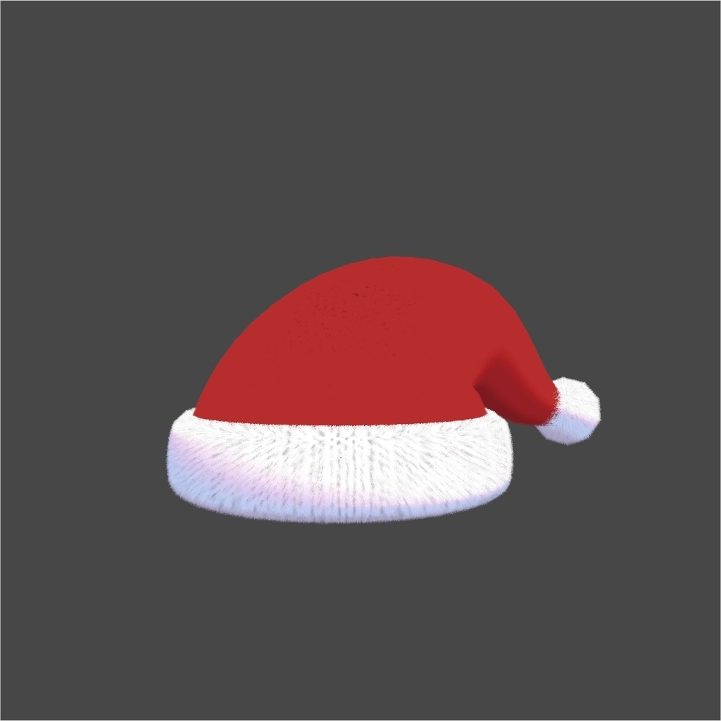 【VRChat】サンタ帽 ニット/ファー 2種