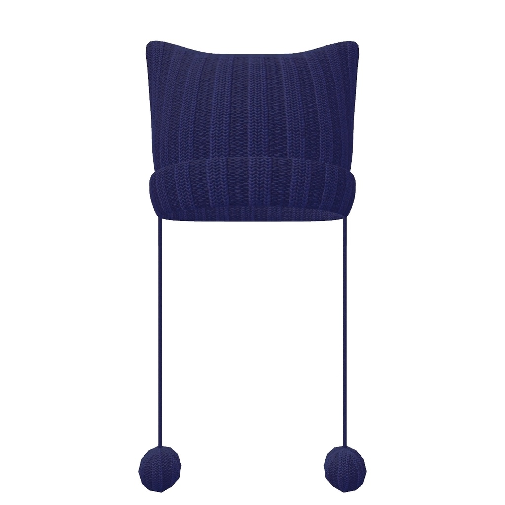 ぽんぽん付き猫耳ニット帽【20色+Fur】