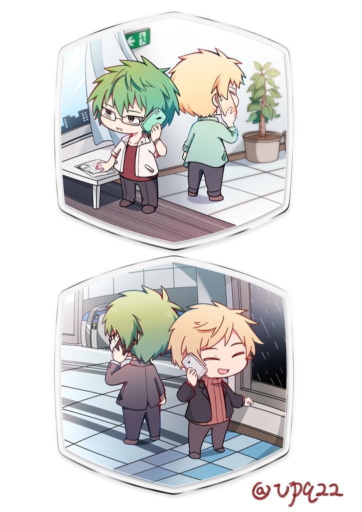 【細胞神曲】とある電話シーン両面アクキー