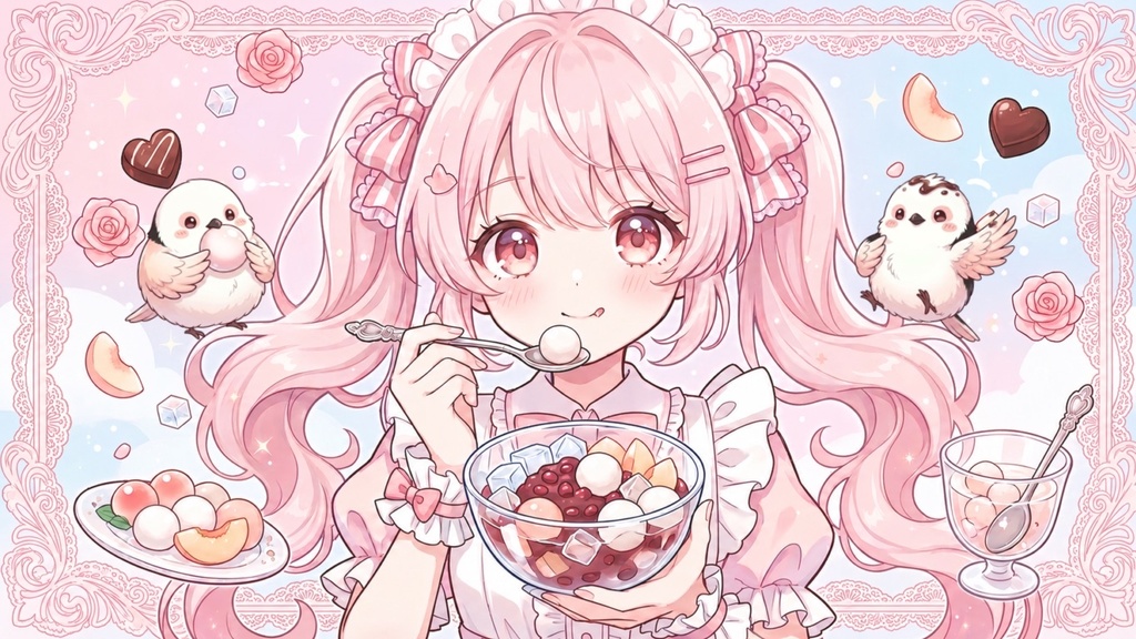 【フリーBGM】恋するひやし白玉ぜんざい