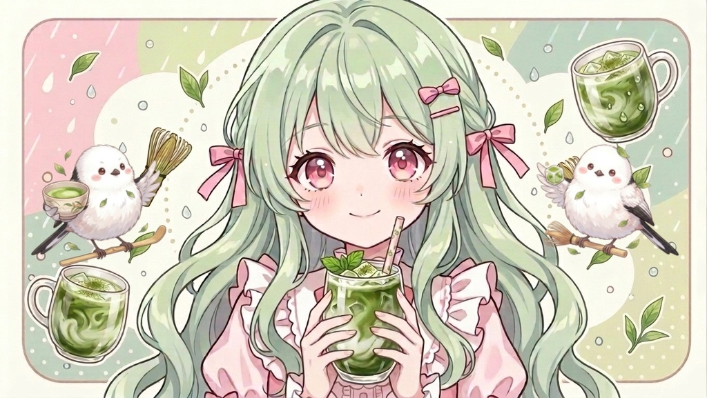 【フリーBGM】雨音の抹茶ラテ