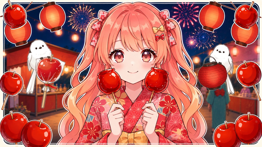 【フリーBGM】夏祭りのりんご飴