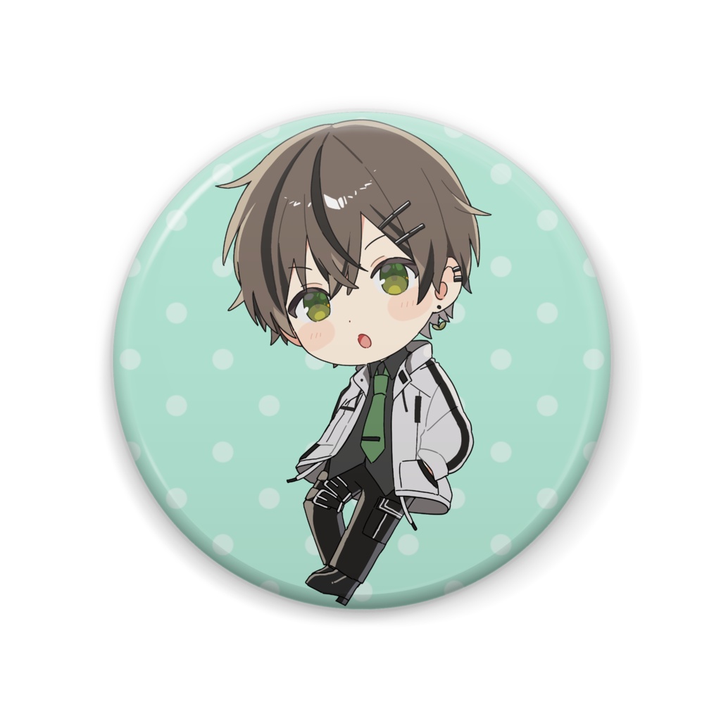 SDたぬきくん　缶バッヂ