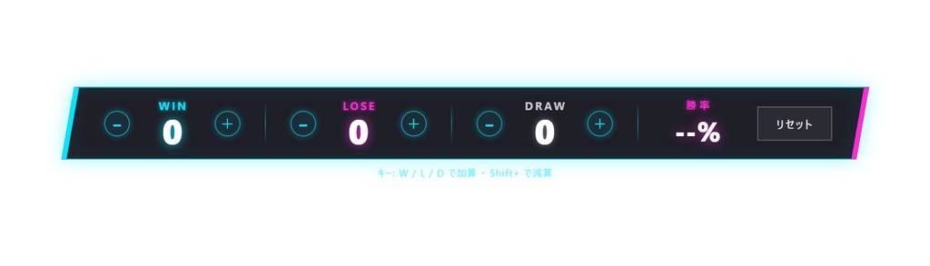 配信企画ウィジェット3点セット(ルーレット/勝敗カウンター/サイコロ)OBSでクリック操作・3テーマ【HTMLウィジェット】