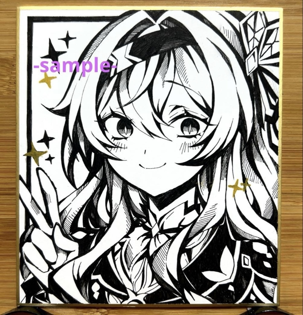 崩壊スターレイル　ホタル　手描きイラスト　小色紙