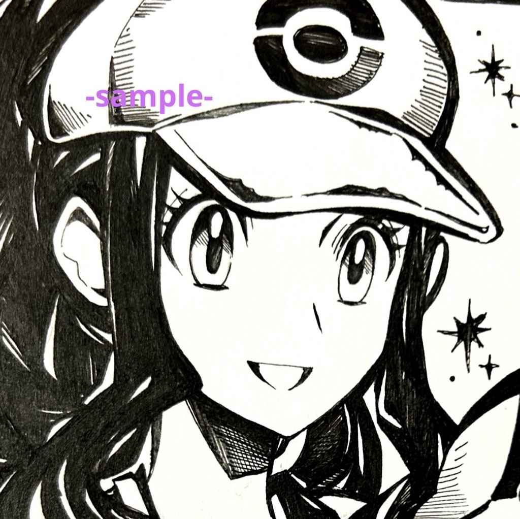 [ポケモンBW]トウコ　手描きイラスト