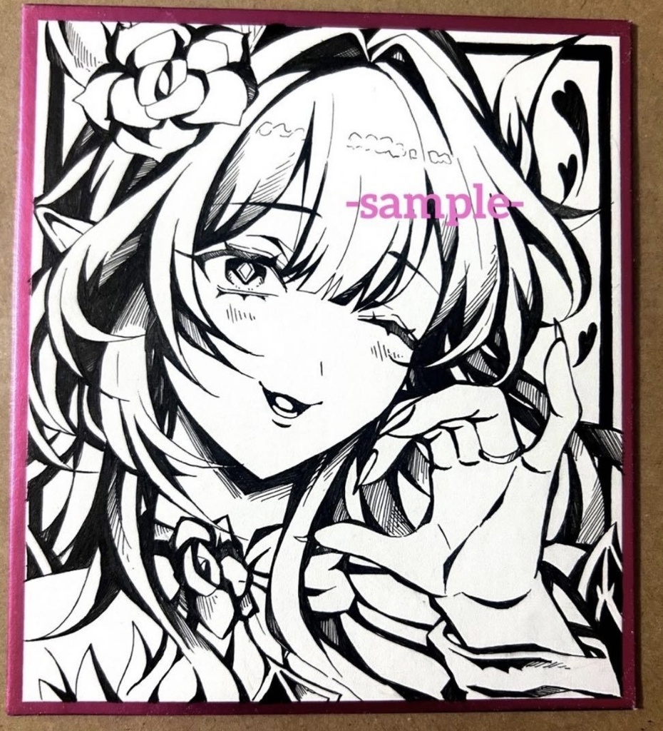 ★訳あり/スタレ キュレネ 手描き色紙
