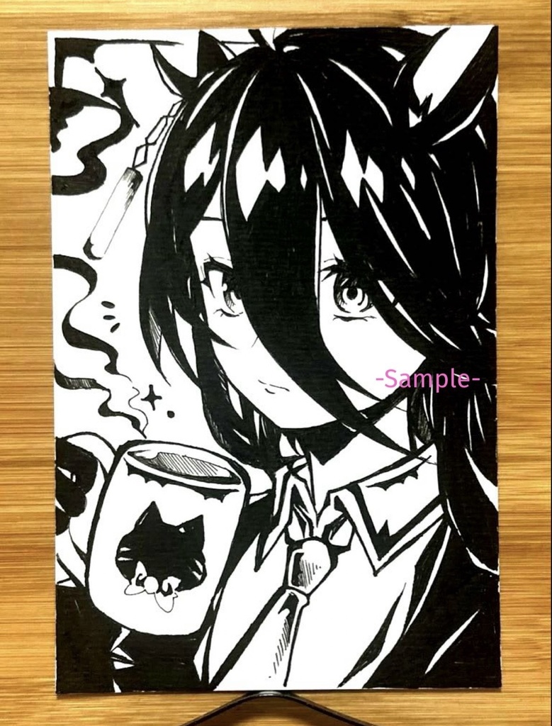 [ウマ娘]マンハッタンカフェ　手描きポストカード/ハガキ
