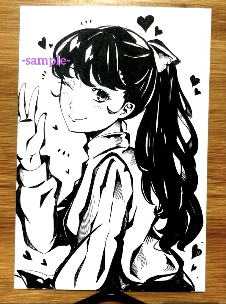 [P5]吉澤カスミ　手描きポストカード