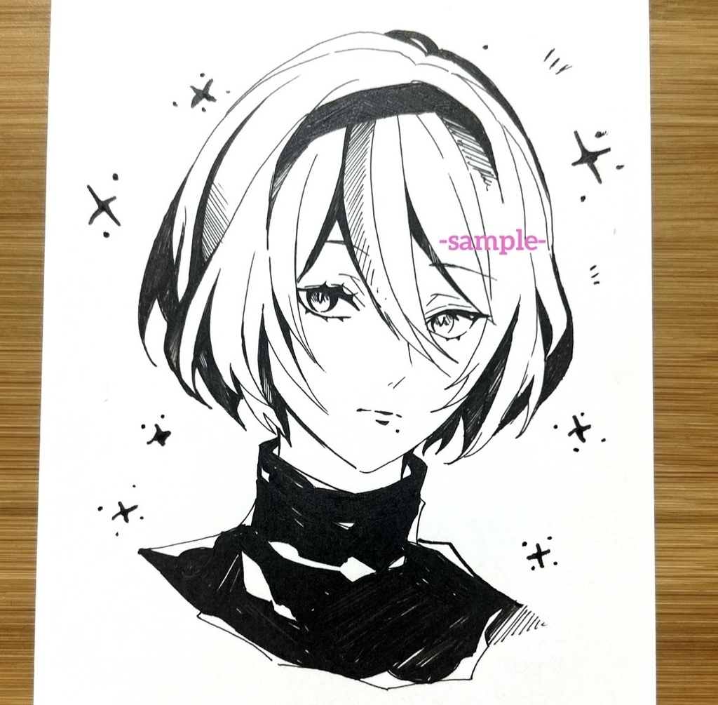 [nier:Automata]2B 手描きポストカード
