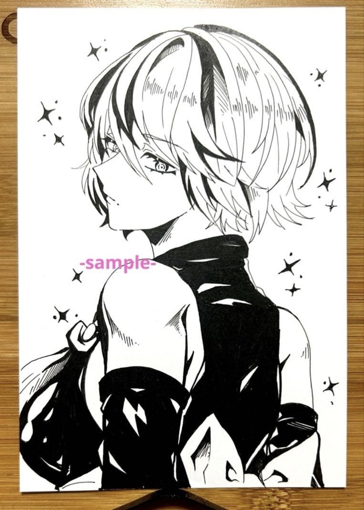 NieR: Automata]2B 手描きポストカード
