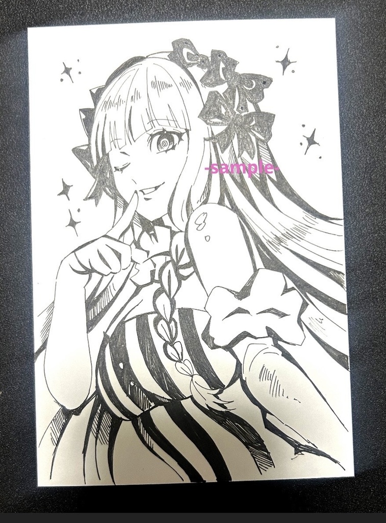 [FGO]フランチェスカ•プレラーティ　手描きポストカード