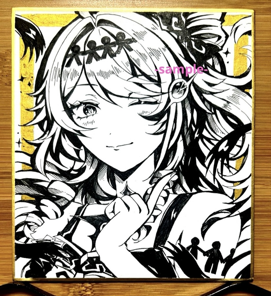 [鳴潮]ダーニャ/黒ダーニャ　手描きイラスト