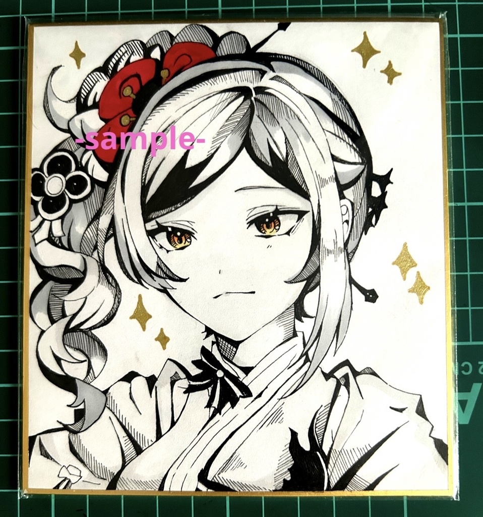 ★訳あり/原神 千織 手描き色紙