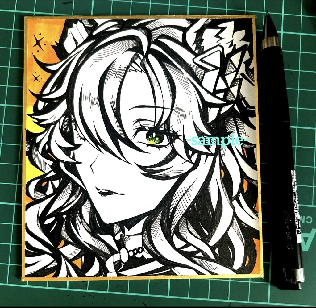 [原神]シロネン　手描きイラスト